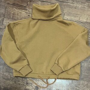 Forever 21 Cowl Neck Cropped Sweater Size S